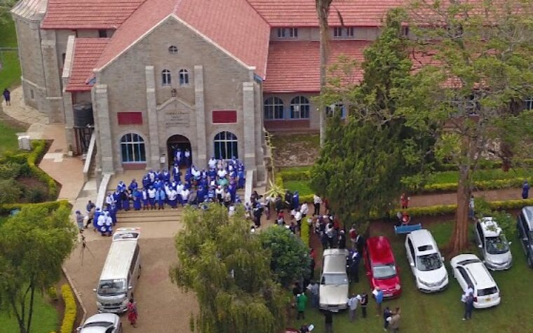 The congregation gathered at the Church of the Torch